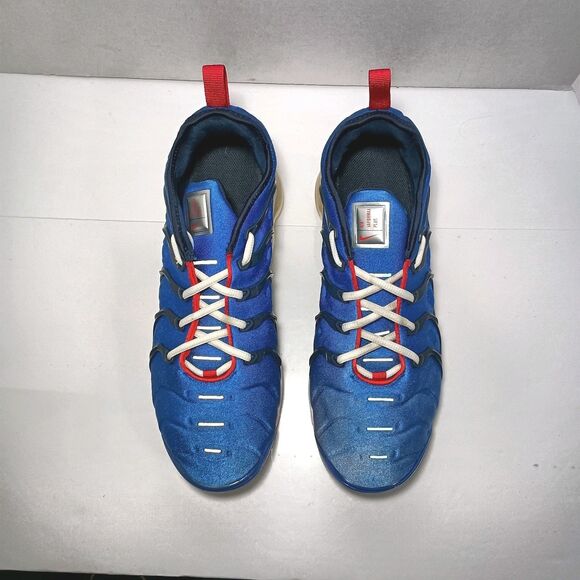 Nike Shoes Mens Size 11.5 Air Vapormax Plus Racer Blue University Red CJ0553-400